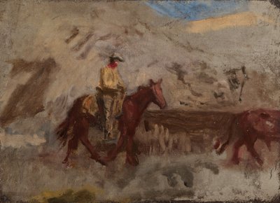 Sketch of a Cowboy at Work by Thomas Eakins